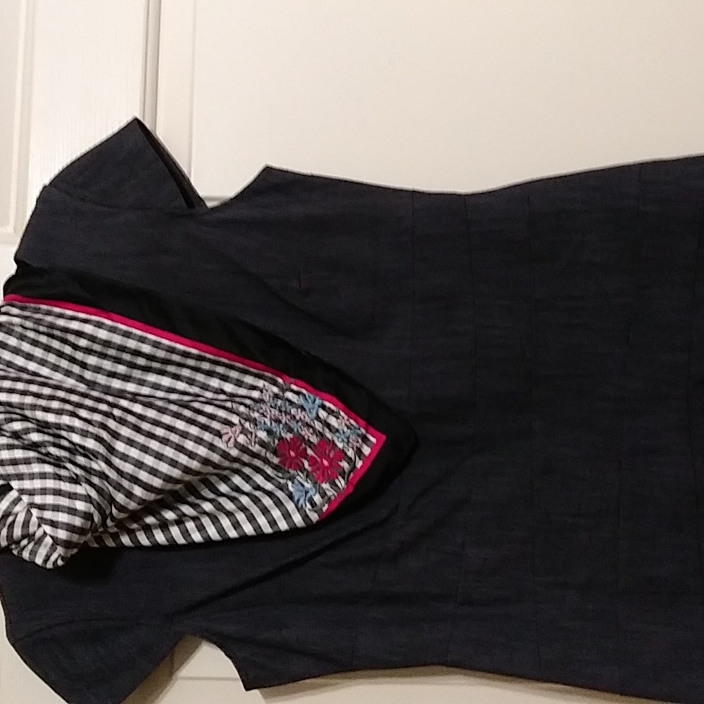 Black Denim Unique Design Dress